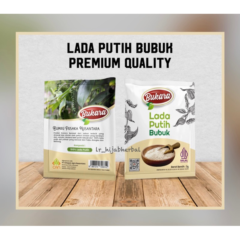 

Lada Putih Bubuk Sachet 3gram Merica Putih Bubuk Premium Quality