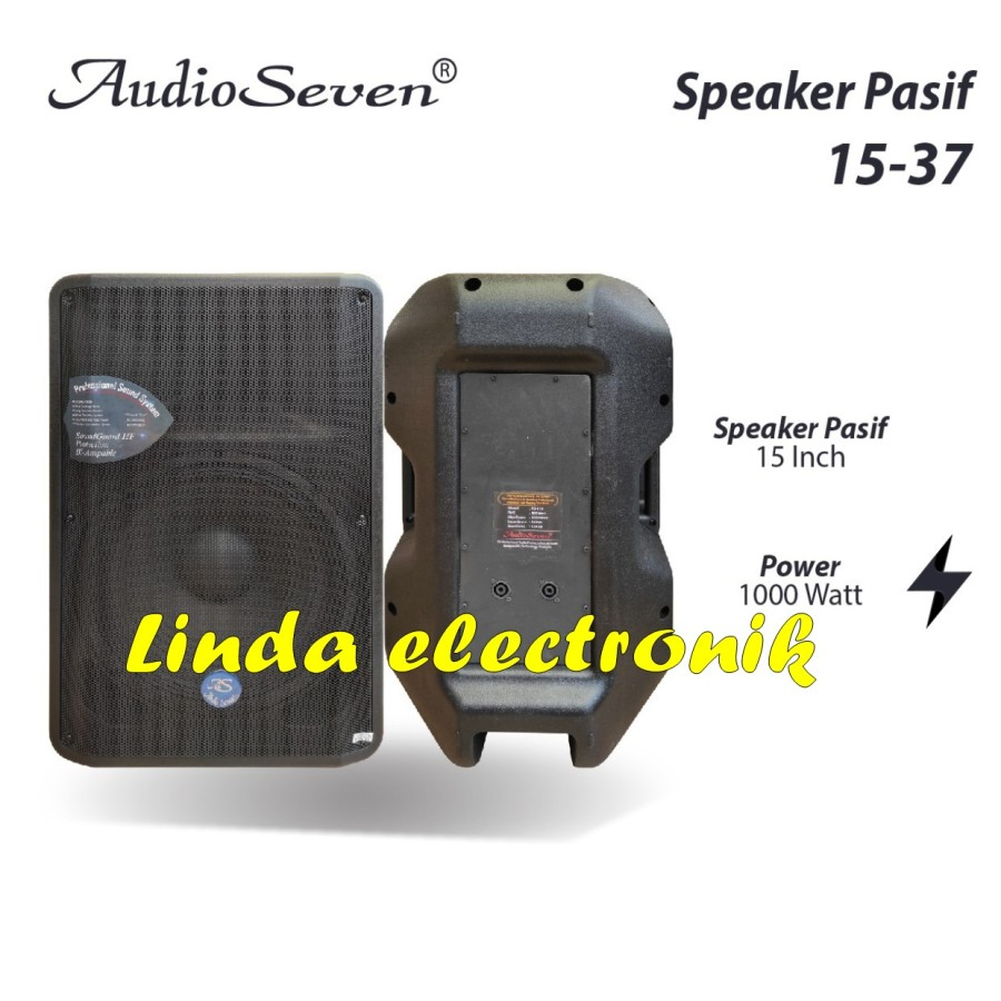 speker pasif audio seven 15-37 full ram 1000 watt 2 buah 15 inch original