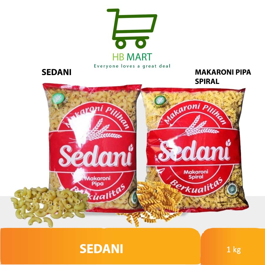 

Makaroni Pipa Sedani Indofood 1kg kemasan Horeca MURAH / SPIRAL