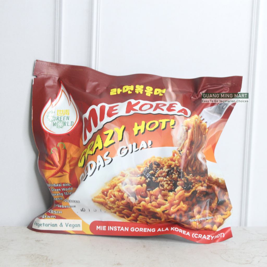 

Mie Korea Crazy Hot Rasa Goreng Pedas Gila by Green World (Vegan Friendly)