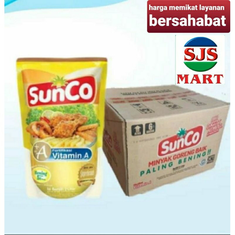 

SUNCO Minyak Goreng 2 L / 1 dus isi 6 pouch