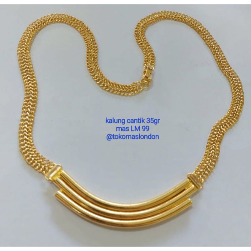 Kalung Emas 35 gr. Kadar 99,99%. Emas 24K.