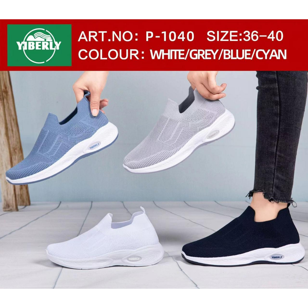 Sepatu Rajut Wanita Dewasa Model Slip-on Yiberly P-1040