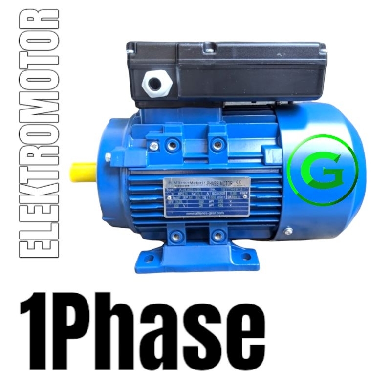 Alliance 0.5 HP 1Phase 2800 Rpm B3 Dinamo elektro motor 0.5HP