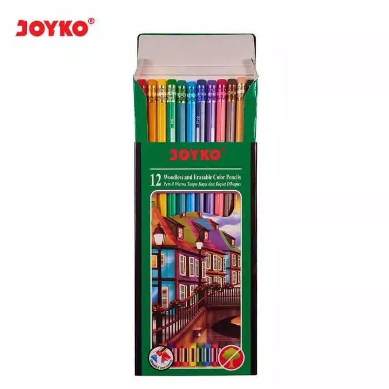 

Pensil Warna Color Pencil Nonwood Erasable - Joyko CP-109