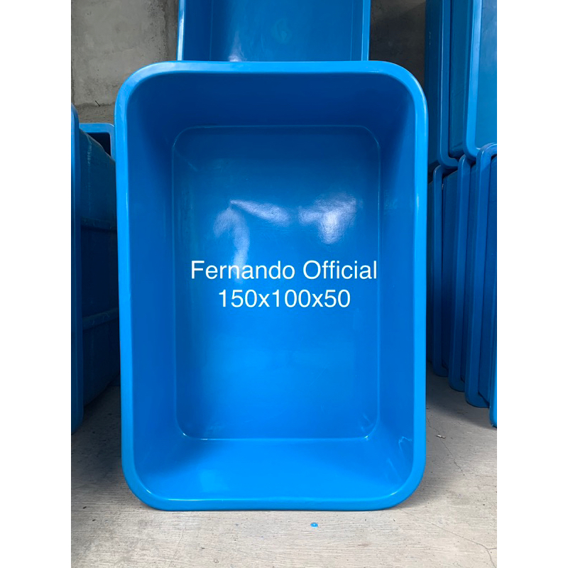 Bak Fiber Kotak / Kolam Fiber Persegi 150x100x50cm