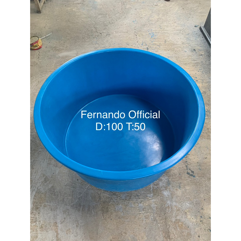 Bak Fiber Bulat / Kolam Fiber Bulat Diameter 100 cm Tinggi 50 cm