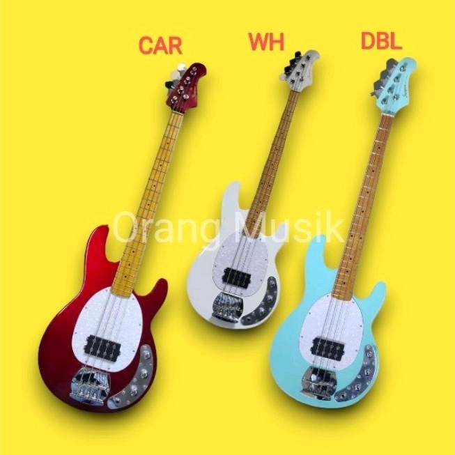 Bass Elektrik Scorpion SP300 Original Bonus Kabel Jack Senar DLL - Bass Scorpion SP 300 4 String