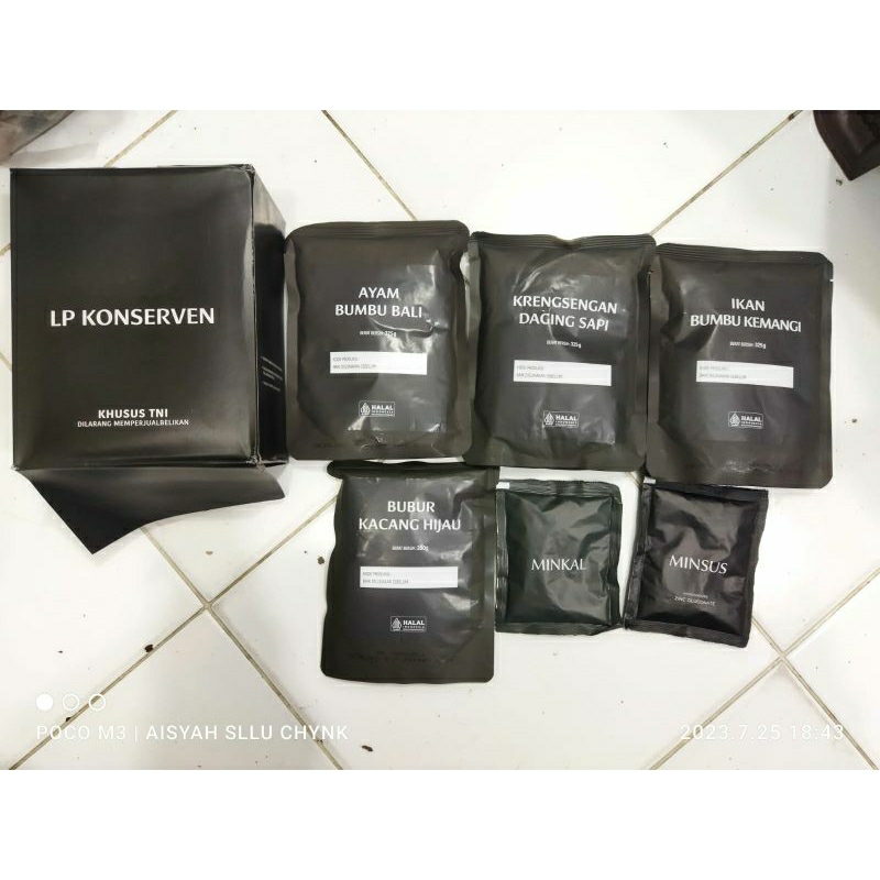 Cat Lover Shop Ransum Tni Lauk Pauk/ Ransum Tni Lp Konserven Gratis Pemanas Exp Juli 2026