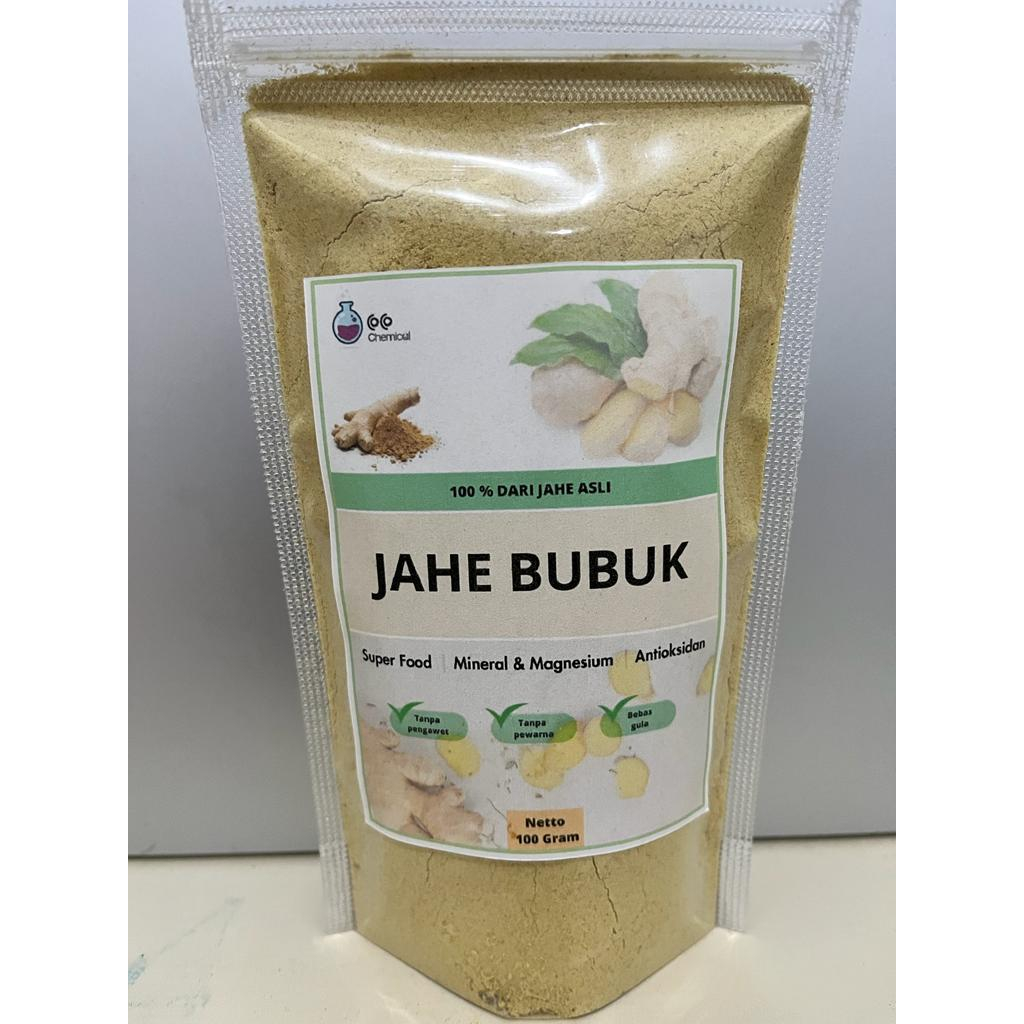 

Jahe Bubuk 100% Bahan Murni Premium, Food Grade Kemasan 100 gr