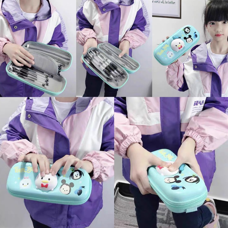 

tsum tsum pencil box kotak pensil disney stationary disney squishy pencil cas