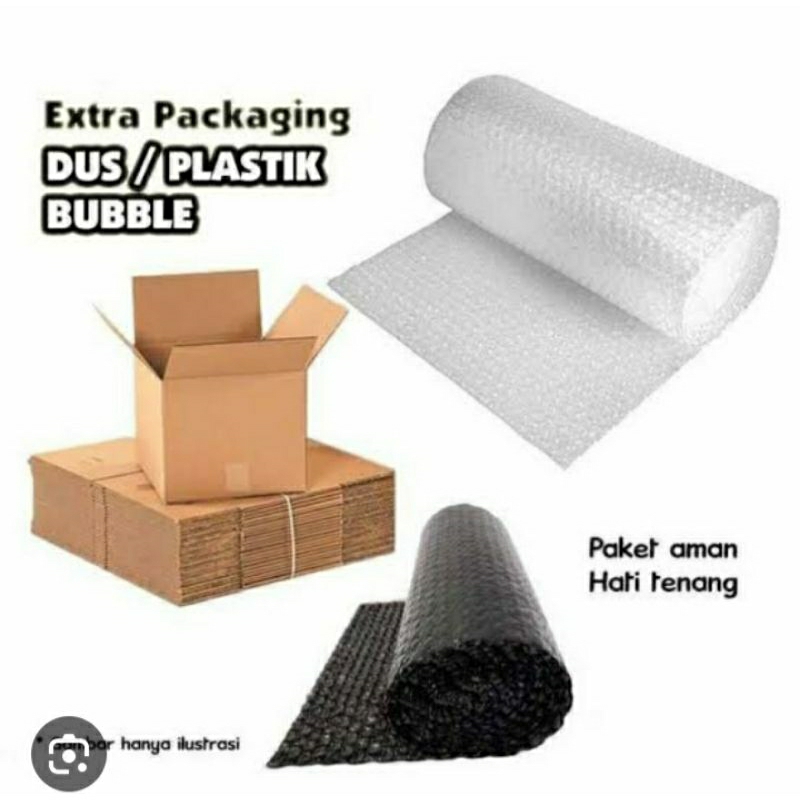 

tambahan bubble warp agar aman