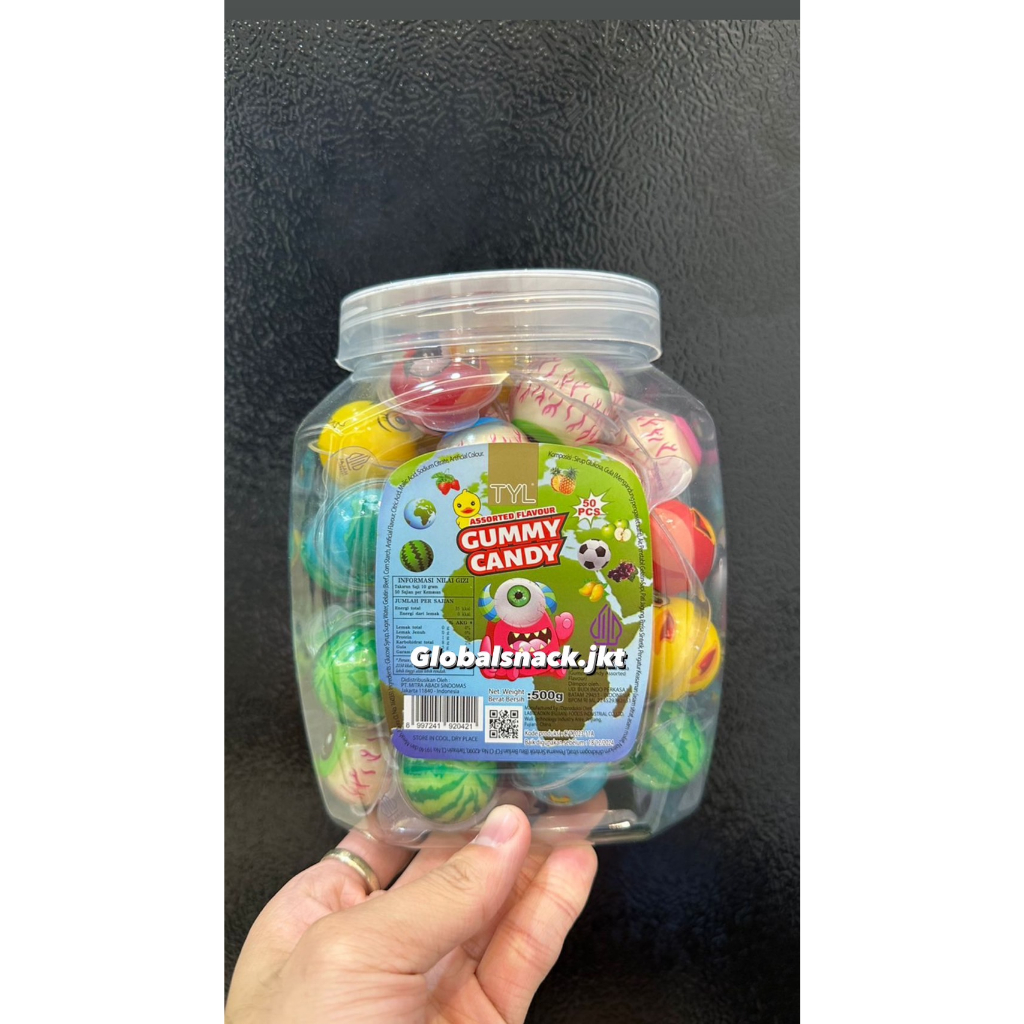 

[500gr] TYL Assorted Flavour Gummy Jelly Candy Korea - Permen Halal