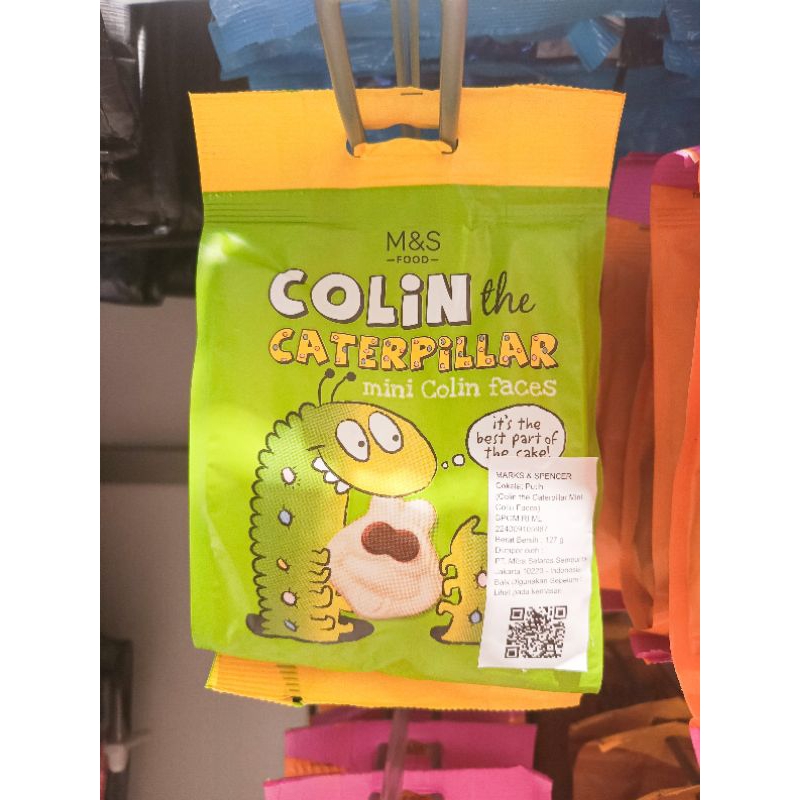 

Marks Spencer M&S Food Colin the Caterpillar Mini Faces White Chocolate Coklat Snacks 127gr