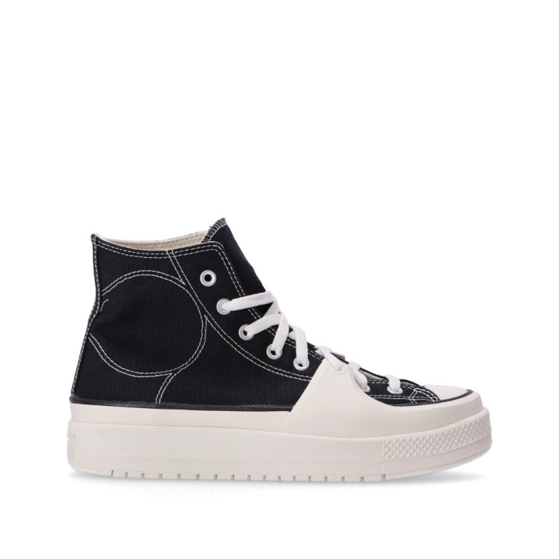 SALE SEPATU SNEAKERS CONVERSE CTAS CONSTRUCT HI - BLACK VINTAGE WHITE