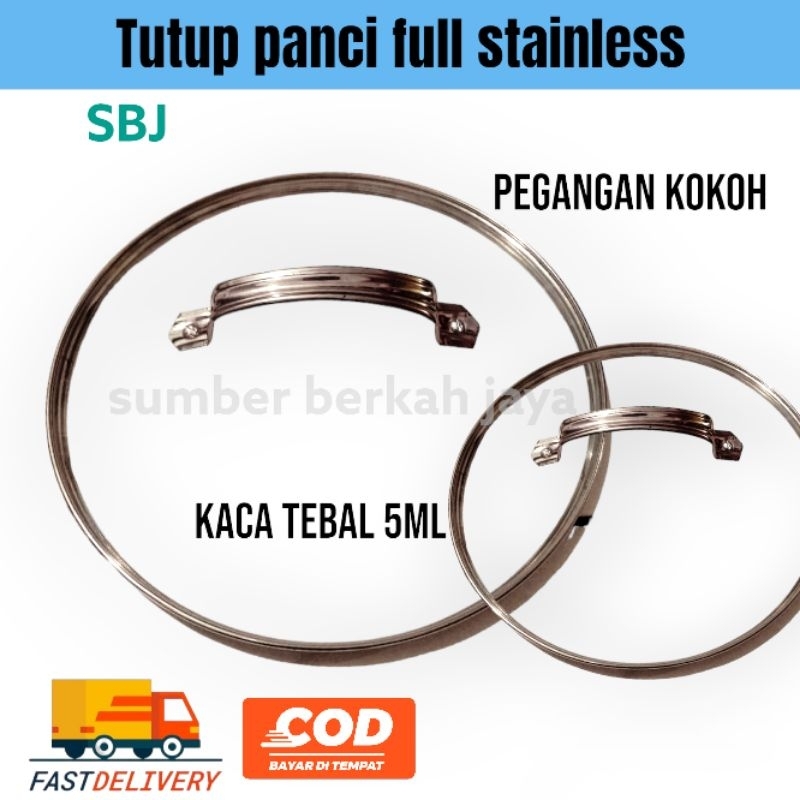 Penutup Wajan panci 2 pengait  ukuran besar