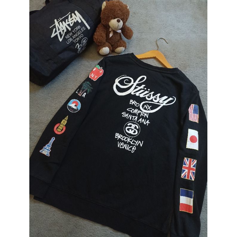 Crewneck Stussy world Tour