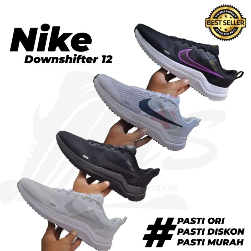 Nike Downshifter 12 White Original Nike original sepatu lari sepatu olahraga sepatu sport original 1