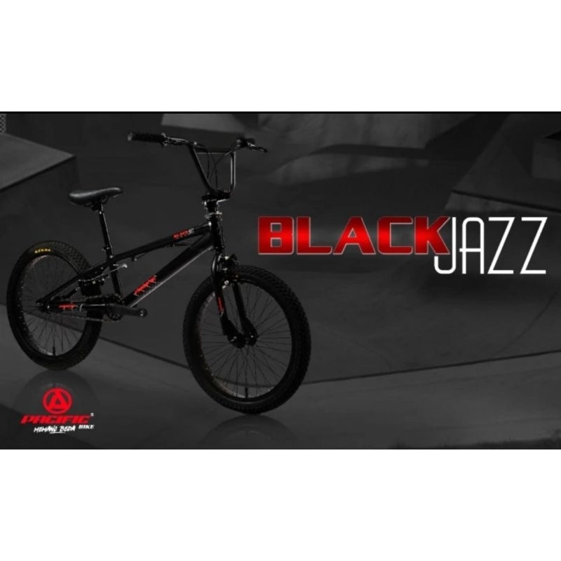 Sepeda Anak Laki BMX 20 inch Pacific Black Jazz Alloy Rotor