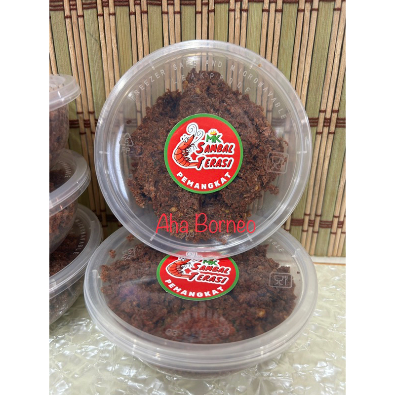 

Sambal Terasi MK Spesial Pemangkat Khas Kalimantan Varian Kering / Sambal Belacan Bulacan Pedas