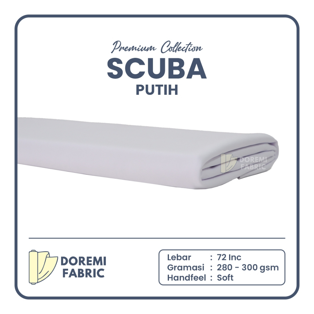 (ROLL) Kain DOREMI SCUBA TEBAL PREMIUM 270-280 GSM