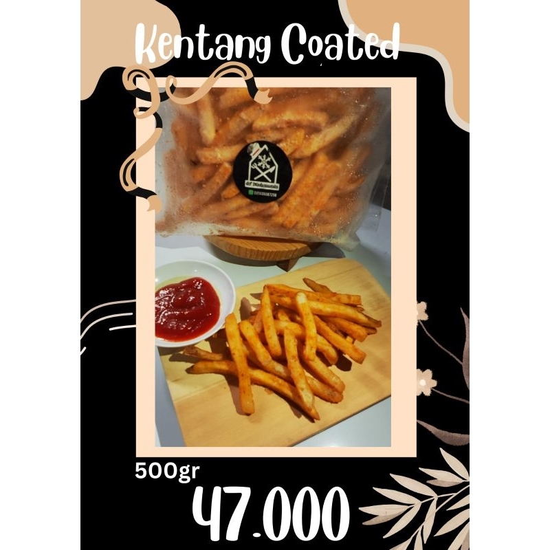 

Kentang Goreng Berbumbu French Fries Coated 500 gram