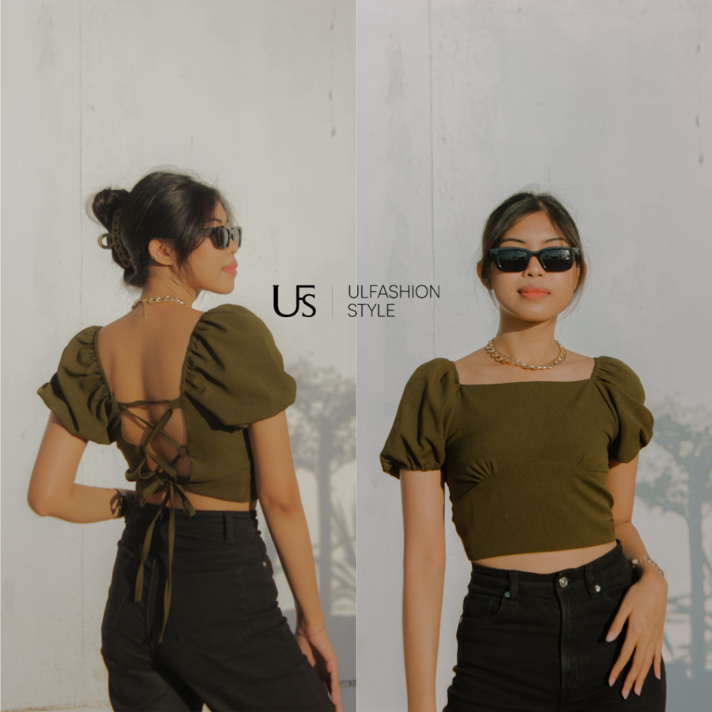 Top Wanita | atasan wanita | crop top | top tali | atasan tali | baju pantai | korean style | baju w