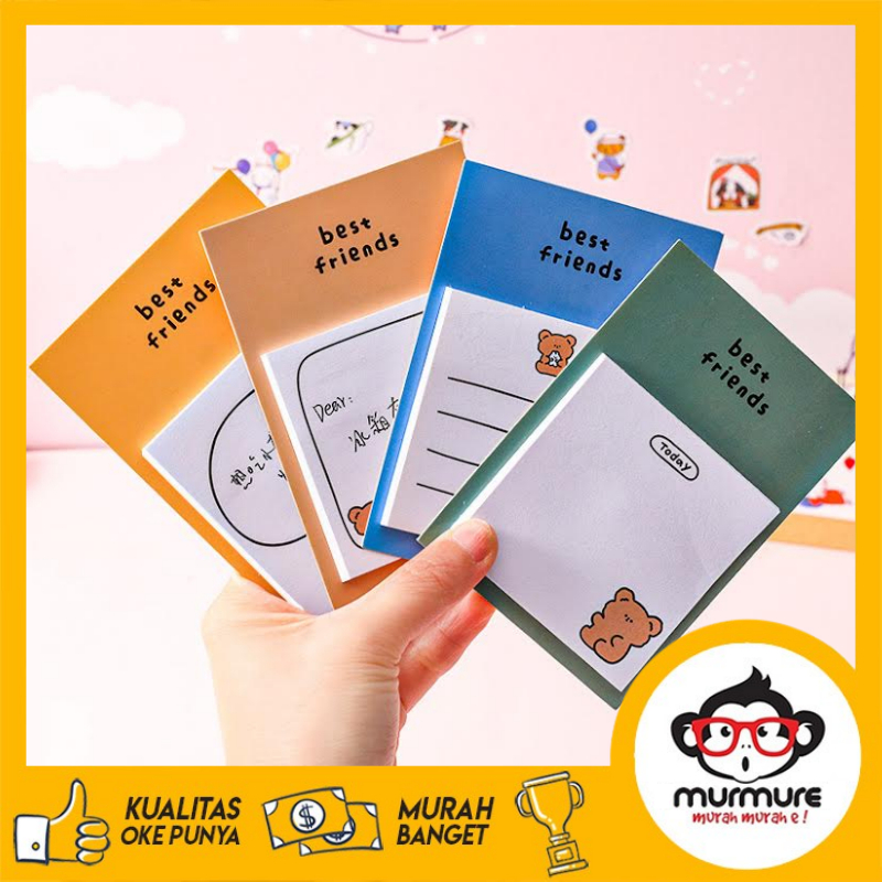 

MURMURE I STICKY NOTE MINI/ STICKY NOTE KARAKTER BEAR/ MEMOPAD LUCU