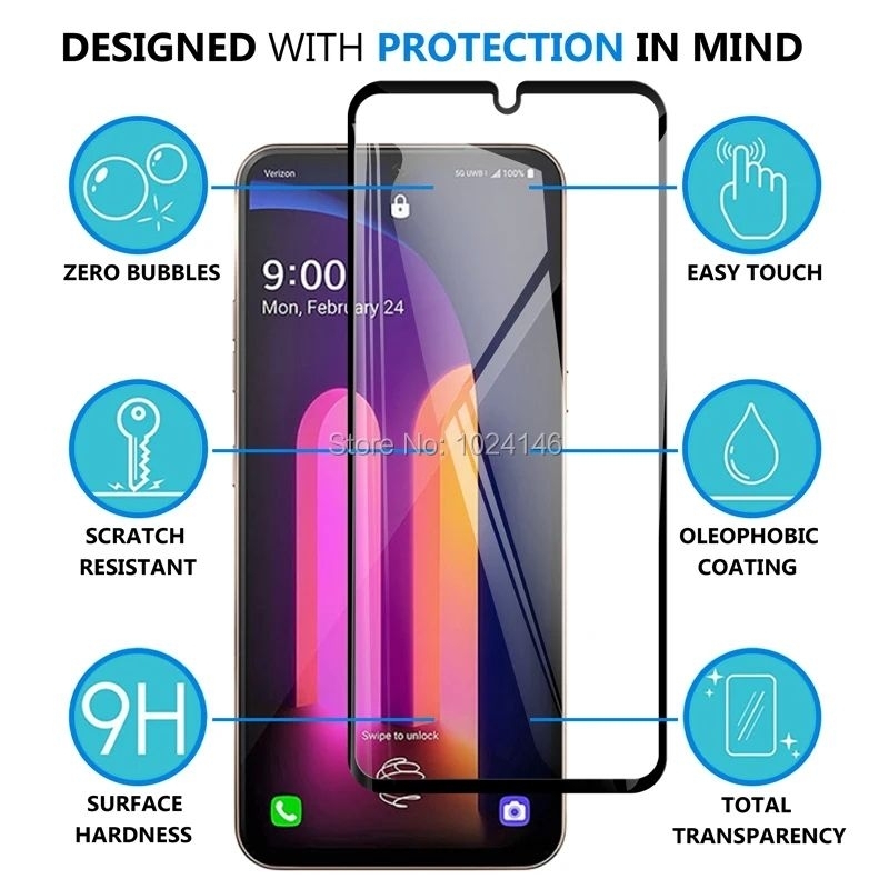 CHAN Tempered Glass LG V40 V50 V50S V60 ThinQ G6 G7 Plus G8X
