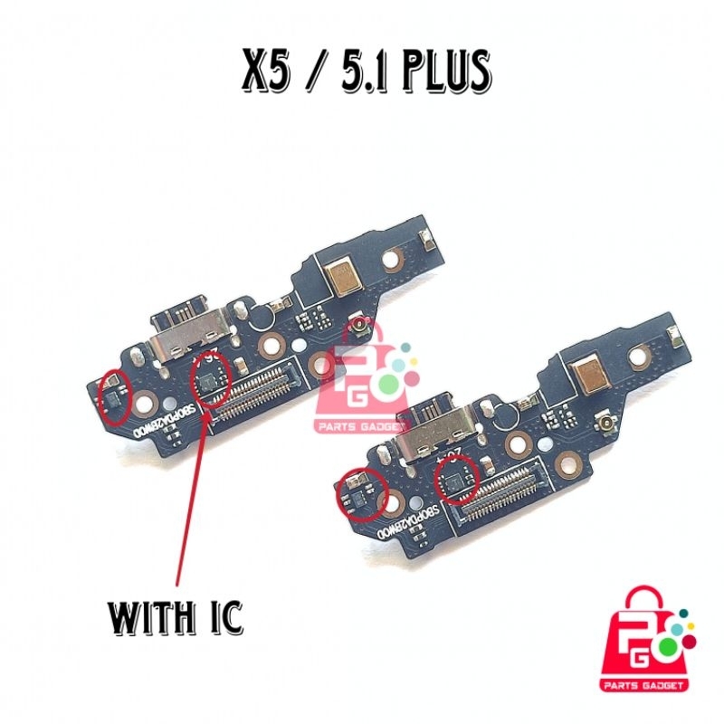Konektor Charger Nokia X5 5.1 Plus Pcb Board Usb Papan Cas Mic