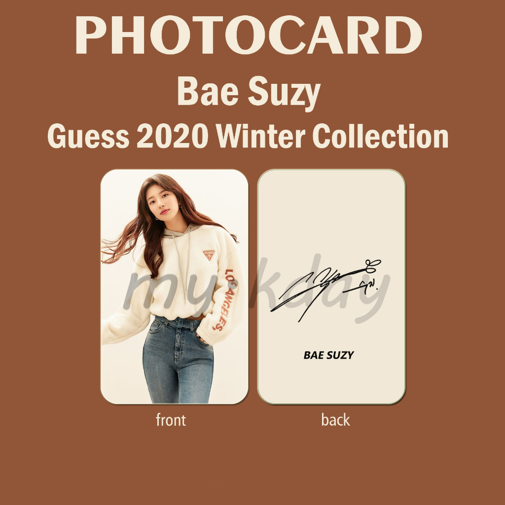 PCA-0012, Unofficial Photocard Bae Suzy Gue ss 2020 Winter Collection 2 sisi