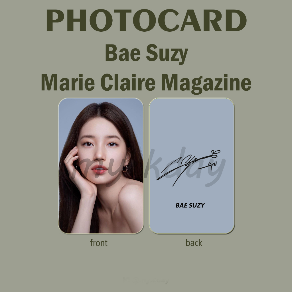 PCA-0037, Unofficial Photocard Bae Suzy Ma rie Cla ire Magazine 2 2 sisi