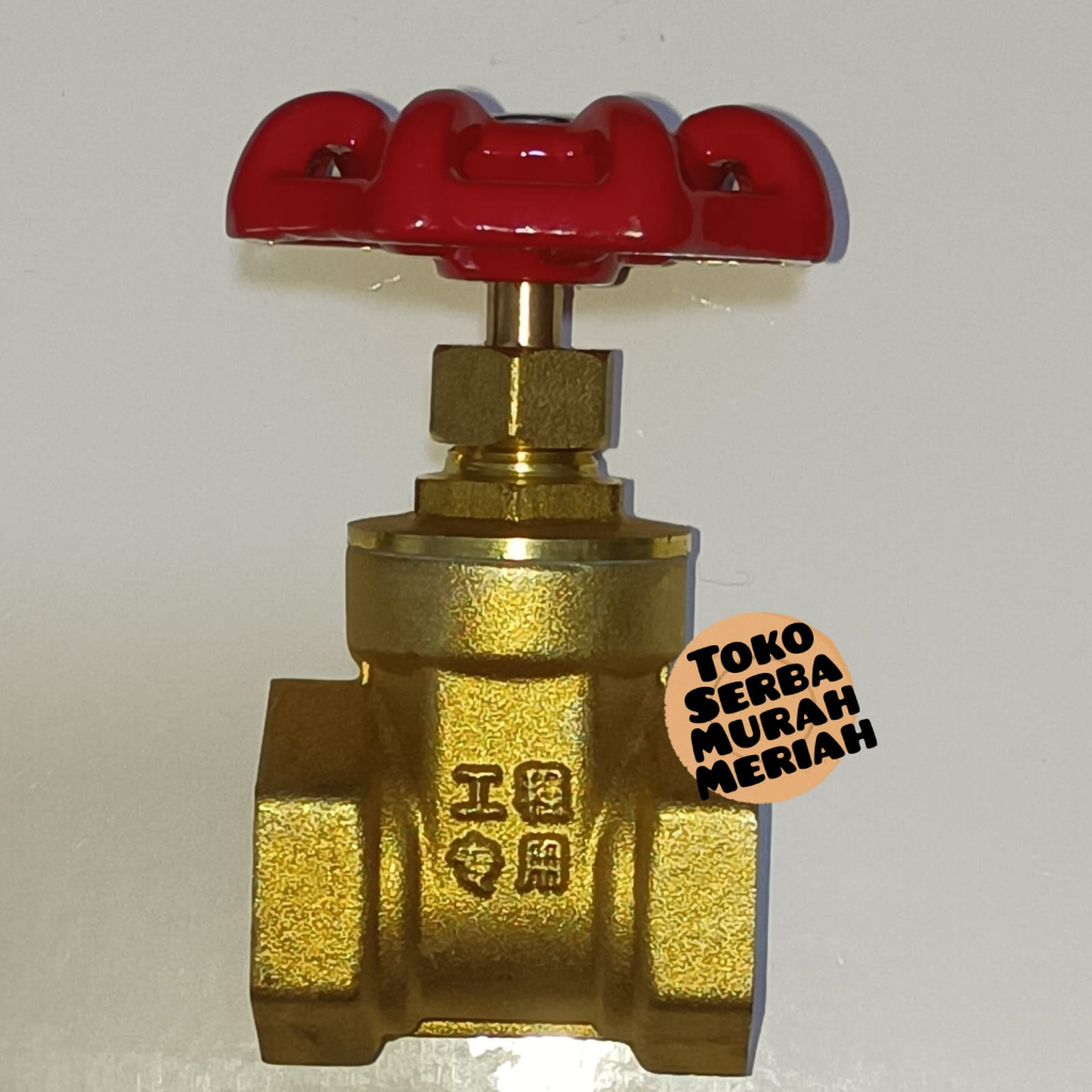 Stop Kran Putar Kuningan 1 inch / Kuningan Gate Valve 1" / Stop Kran Toren