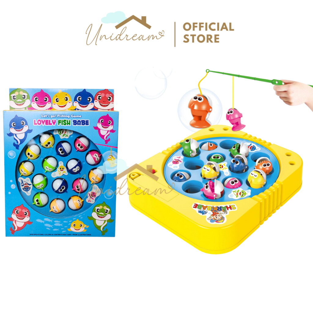 Unidream - Mainan Anak Pancing Ikan Elektrik Fishing Game