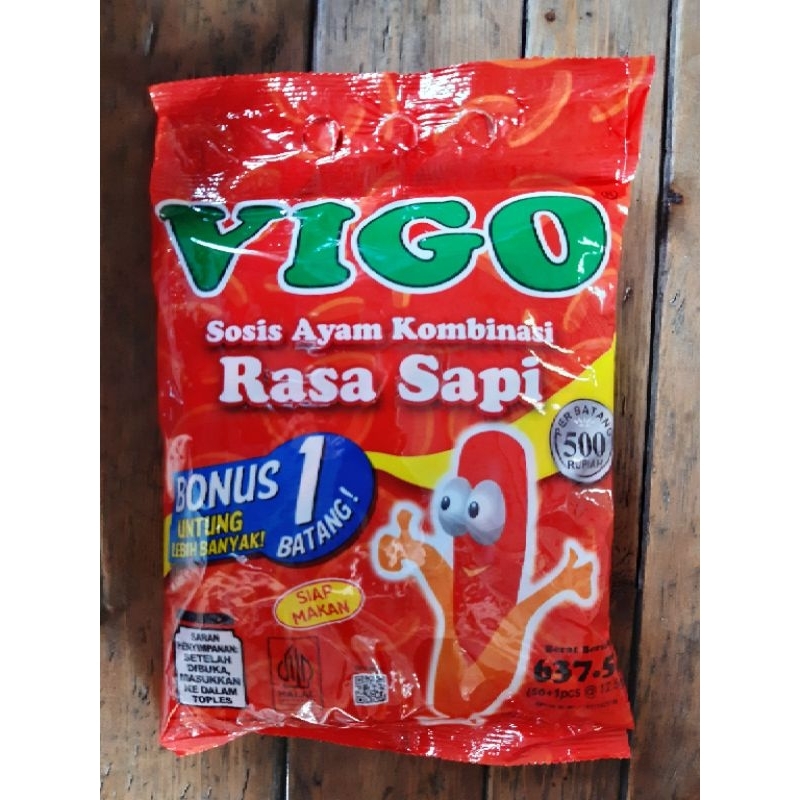 

Sosis Vigo Sapi @50 pcs + 1 pcs