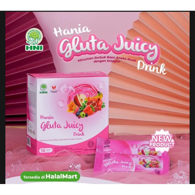 

HANIA GLUTA JUICY DRINK | Minuman Serbuk Rasa Aneka Buah | HALAL HN! HPA!