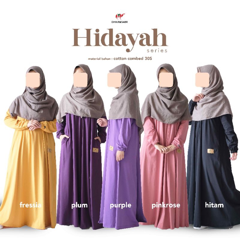 Gamis Kaos Dhikr&Sabr Hidayah series - Gamis Kaos Anak - Gamis Daily kerut dada - Kids only