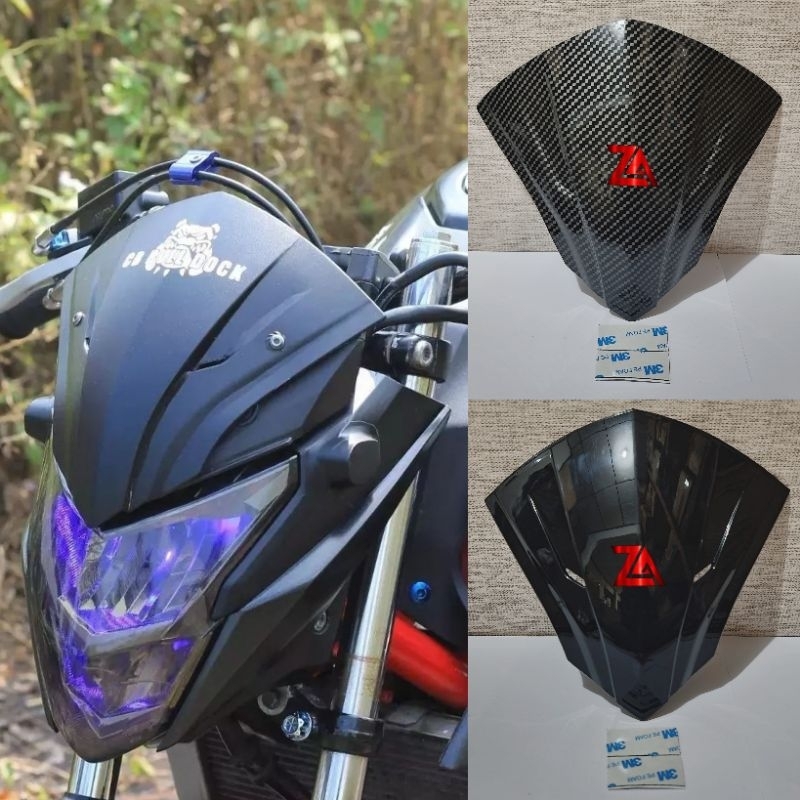 VISOR CARBON NEW CB 150R WINDSHIELD CARBON CB 150R