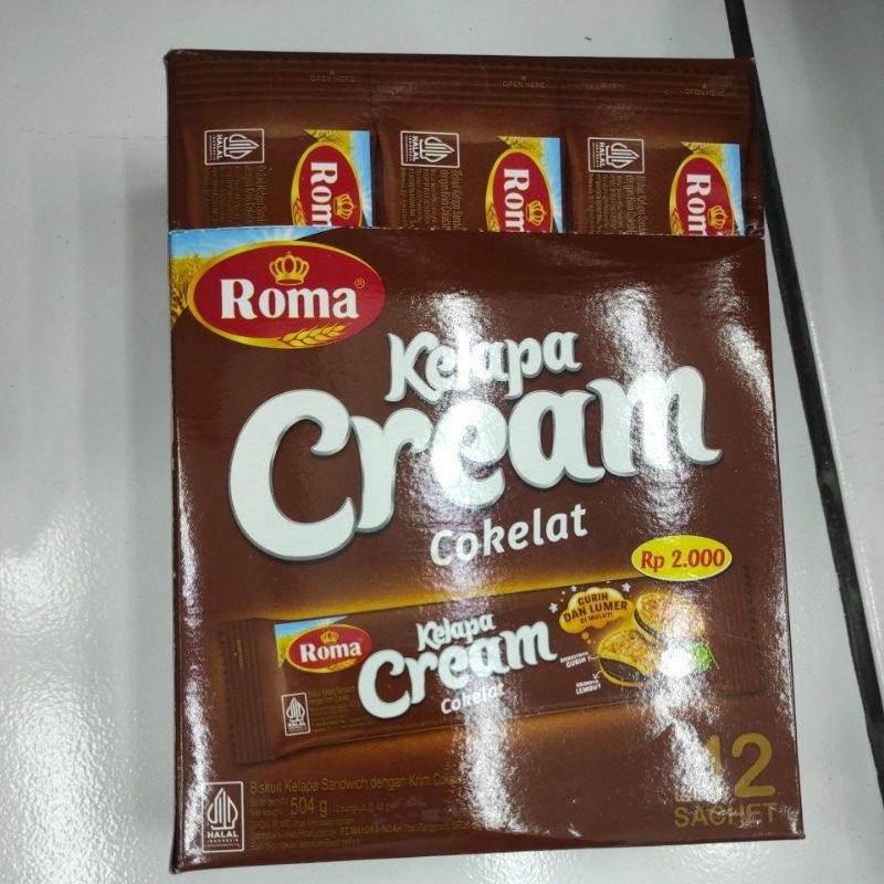 

roma kelapa ceream coklat