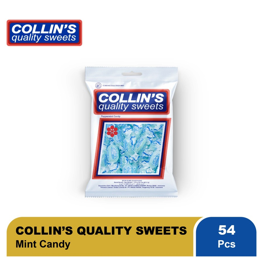 

Permen Collins Mint 170 gram - Collin's Mint Candy Permen Mint