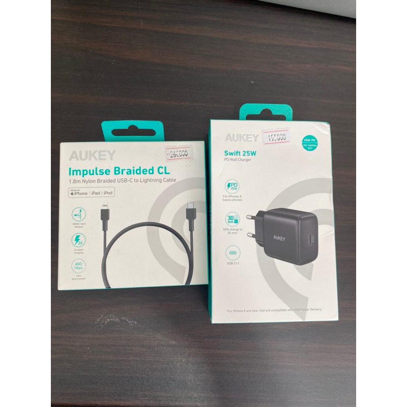 adaptor charger aukey 20w