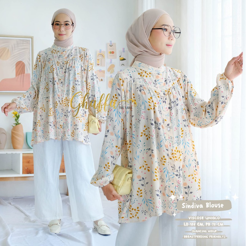 ATASAN WANITA | SINDIVA BLOUSE BY GHAFFA