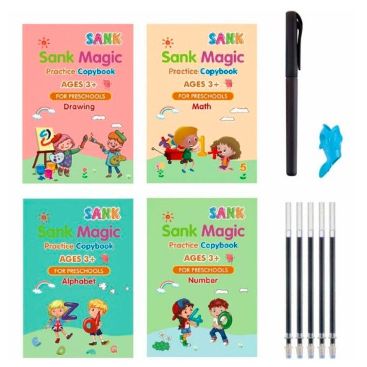 

SANK Magic Practice Book 1 Set Isi 4 Buku + Pulpen