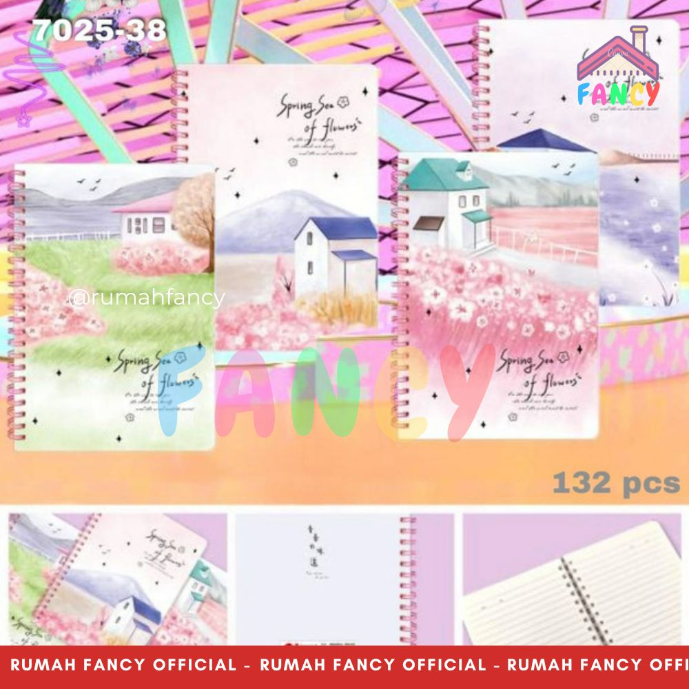 

BUKU SPIRAL A5 FANCY seri WZ 7025 Buku Notes Lucu Ring Spiral Cover Plastik Hard Cover