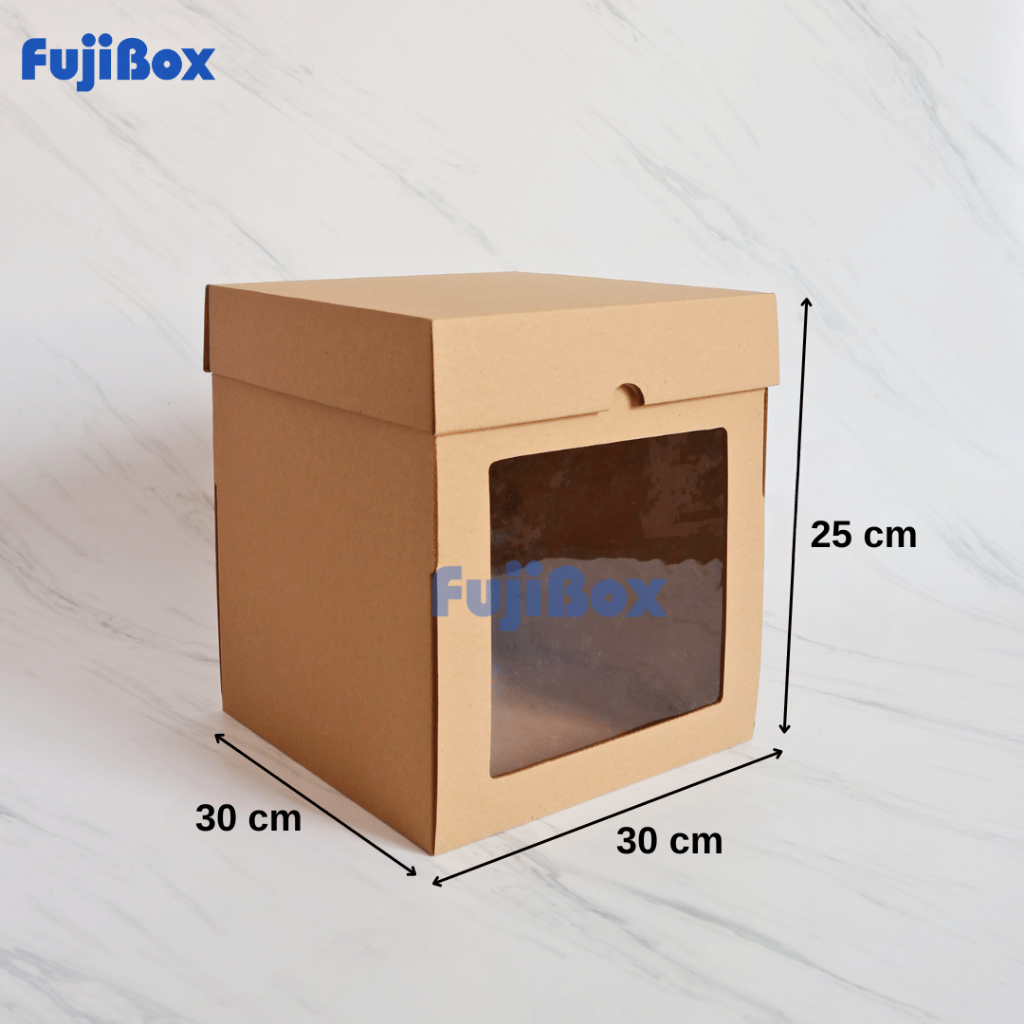 

( 5 Pcs ) KOTAK BOX DUS KUE TART TINGGI 30 x 30 x 25
