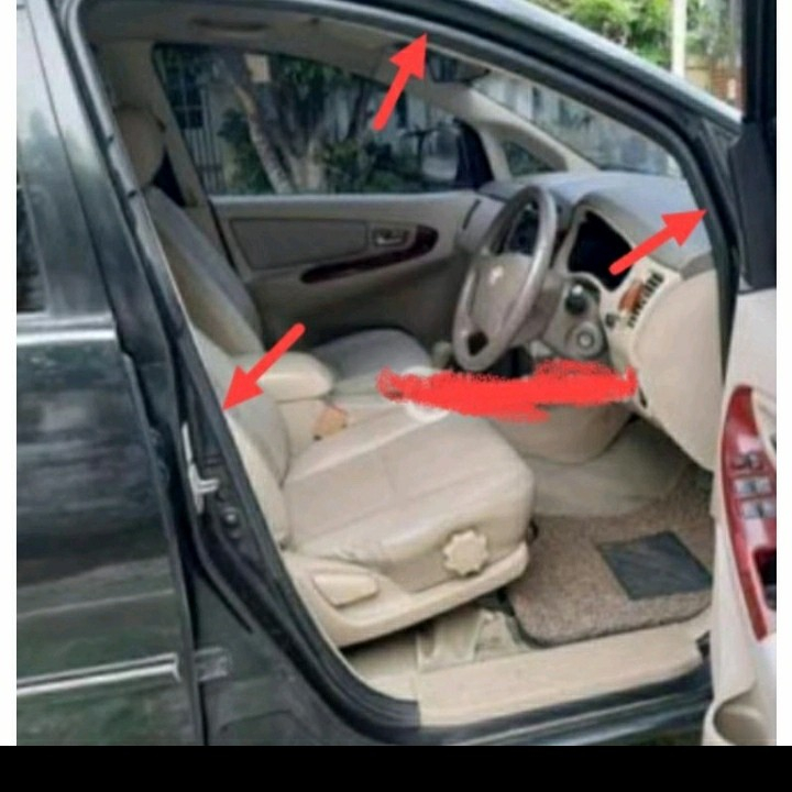 karet balon body pintu karet peredam mobil toyota innova