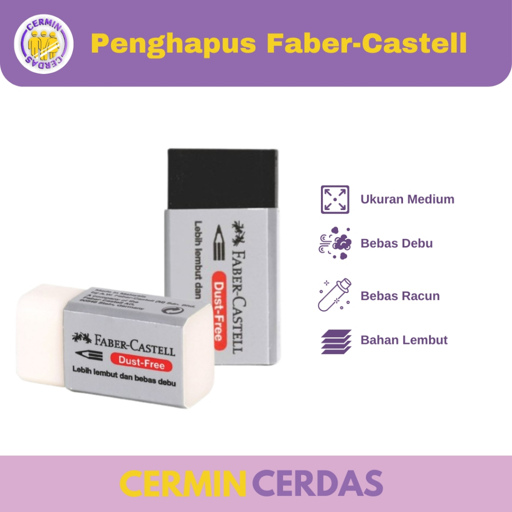 

Penghapus Faber-Castell Eraser Dust Free Pembersih Pensil Alat Tulis