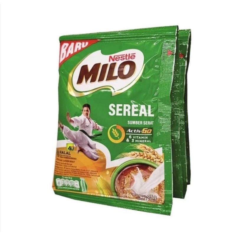 NESTLE MILO SEREAL PER RENCENG ISI 10 SACHET MINUMAN SEREAL DENGAN RASA MILO