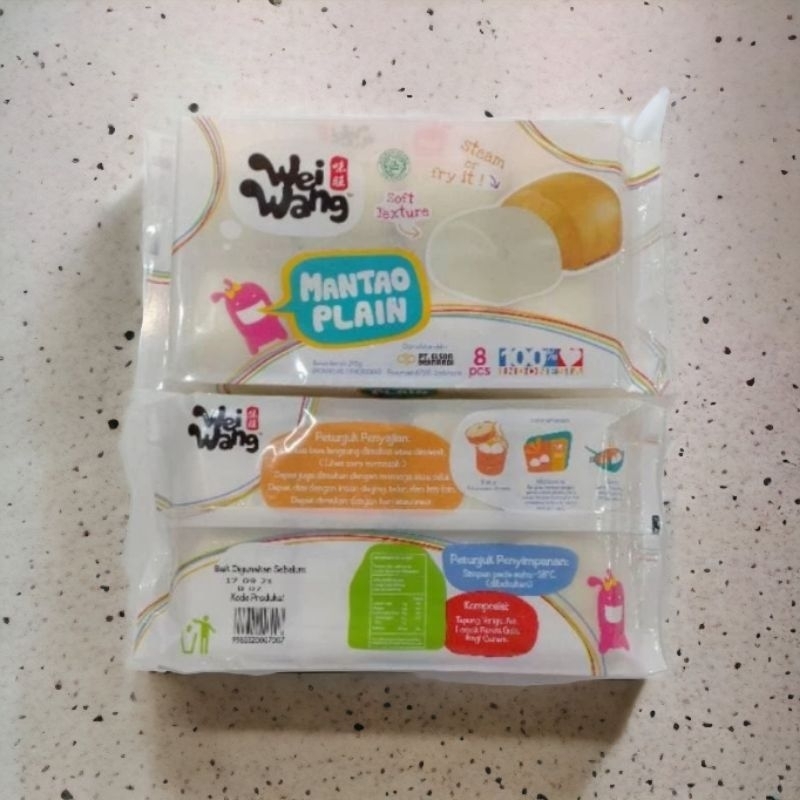 

RN_Frozen - WEI-WANG Mantao Plain Di goreng/Dikukus isi 8 pcs. Enak ! Lezat. - Ready