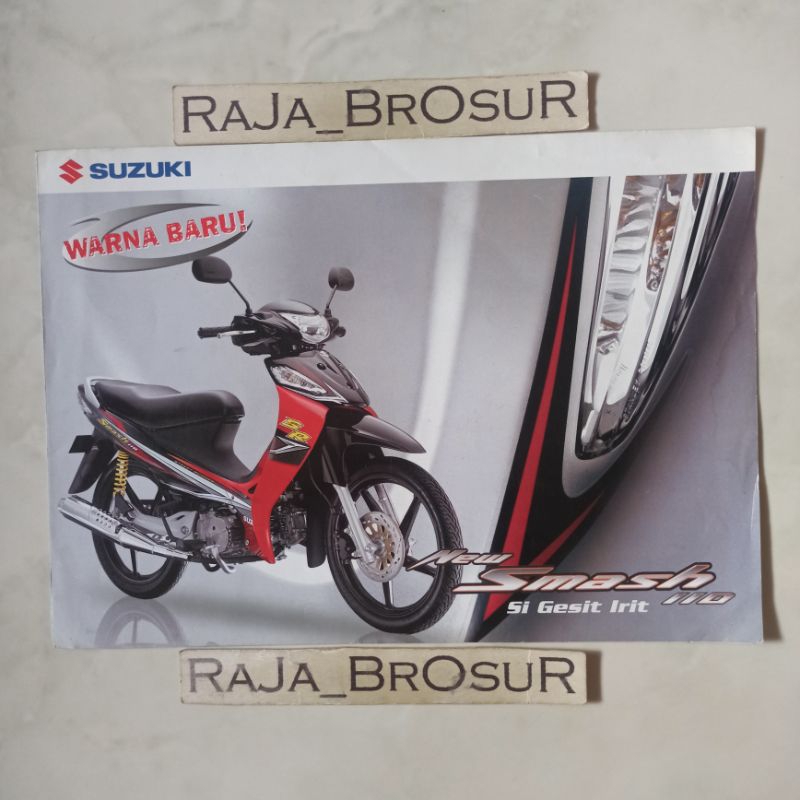 Poster brosur katalog leaflet jadul lawas Suzuki New Smash110 SR/Smash 110 SR 2007
